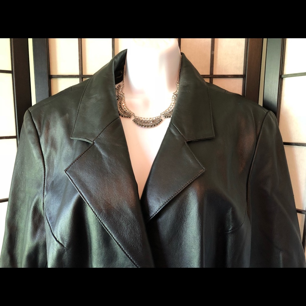 Vintage Black Wilsons Leather Jacket SZ XL - Picture 2 of 4
